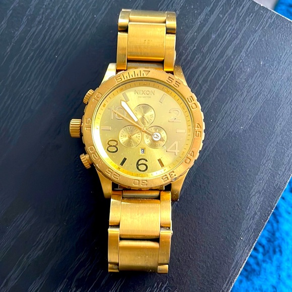 Nixon Accessories 25 Nixon Chronograph Gold Watch Poshmark